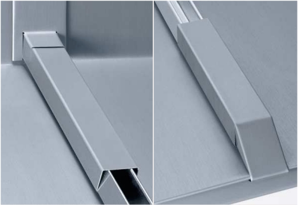 Finitions supérieure et inférieure du couvre-joints